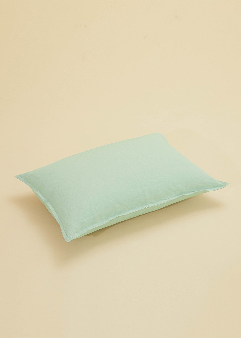linen look pillow cover : mint