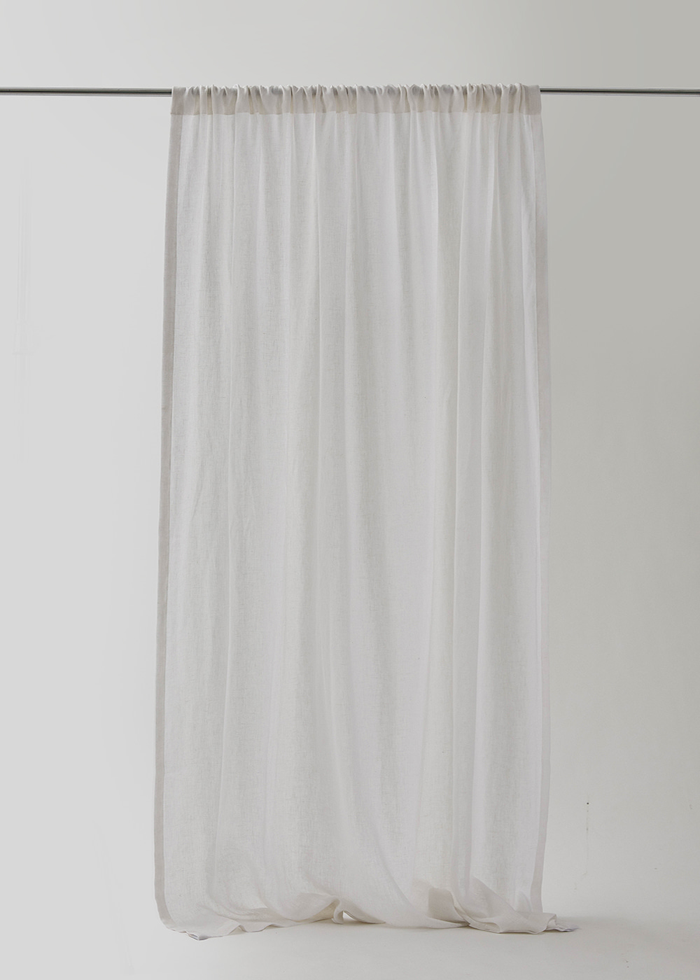 solid linen curtain white (한폭커튼)